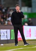 30 May 2025; Shamrock Rovers manager Stephen Bradley during the SSE Airtricity Men's Premier Division match between Shamrock Rovers and Galway United at Tallaght Stadium in Dublin. Photo by Piaras Ó Mídheach/Sportsfile