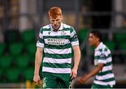 30 May 2025; Rory Gaffney of Shamrock Rovers reacts during the SSE Airtricity Men's Premier Division match between Shamrock Rovers and Galway United at Tallaght Stadium in Dublin. Photo by Piaras Ó Mídheach/Sportsfile