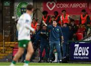 30 May 2025; Cork City manager Gerard Nash during the SSE Airtricity Men's Premier Division match between Cork City and Shelbourne at Turner's Cross in Cork. Photo by Michael P Ryan/Sportsfile
