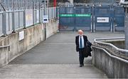 31 May 2025; Croke Park stadium announcer Jerry Grogan arrives before the Nickey Rackard Cup final match between Mayo and Roscommon at Croke Park in Dublin. Photo by Stephen Marken/Sportsfile