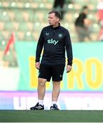 30 May 2025; Republic of Ireland equipment officer Barry Sanfey before the UEFA Women's Nations League, League B match between Türkiye and Republic of Ireland at Esenler Stadium in Istanbul, Türkiye. Photo by Stephen McCarthy/Sportsfile