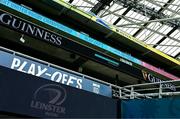 31 May 2025; A general view before the United Rugby Championship quarter-final match between Leinster and Scarlets at the Aviva Stadium in Dublin. Photo by Brendan Moran/Sportsfile