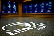 31 May 2025; A general view of the Leinster dressingroom before the United Rugby Championship quarter-final match between Leinster and Scarlets at the Aviva Stadium in Dublin. Photo by Brendan Moran/Sportsfile