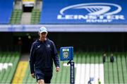 31 May 2025; Leinster head coach Leo Cullen before the United Rugby Championship quarter-final match between Leinster and Scarlets at the Aviva Stadium in Dublin. Photo by Brendan Moran/Sportsfile