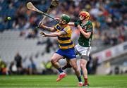 31 May 2025; Robbie Fallon of Roscommon in action against Conor Murray of Mayo during the Nickey Rackard Cup final match between Mayo and Roscommon at Croke Park in Dublin. Photo by Stephen Marken/Sportsfile