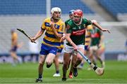 31 May 2025; Cian Murray of Roscommon in action against Danny Huane of Mayo during the Nickey Rackard Cup final match between Mayo and Roscommon at Croke Park in Dublin. Photo by Stephen Marken/Sportsfile