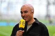 31 May 2025; Former Ireland international Simon Zebo before the United Rugby Championship quarter-final match between Leinster and Scarlets at the Aviva Stadium in Dublin. Photo by Tyler Miller/Sportsfile