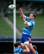 31 May 2025; James Ryan of Leinster warms-up before the United Rugby Championship quarter-final match between Leinster and Scarlets at the Aviva Stadium in Dublin. Photo by Seb Daly/Sportsfile