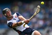 31 May 2025; Tomas O'Connor of New York scores a first half point during the Lory Meagher Cup final match between Cavan and New York at Croke Park in Dublin. Photo by Stephen Marken/Sportsfile