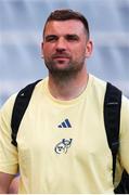 31 May 2025; Munster captain Tadhg Beirne arrives at the stadium before the United Rugby Championship quarter-final match between Hollywoodbets Sharks and Munster at Kings Park Stadium in Durban, South Africa. Photo by Shaun Roy/Sportsfile