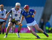 31 May 2025; Sean Keating of Cavan in action against Eanna Barry of New York during the Lory Meagher Cup final match between Cavan and New York at Croke Park in Dublin. Photo by Stephen Marken/Sportsfile
