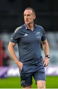 31 May 2025; Munster interim coach Ian Costello before the United Rugby Championship quarter-final match between Hollywoodbets Sharks and Munster at Kings Park Stadium in Durban, South Africa. Photo by Shaun Roy/Sportsfile