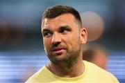 31 May 2025; Munster captain Tadhg Beirne before the United Rugby Championship quarter-final match between Hollywoodbets Sharks and Munster at Kings Park Stadium in Durban, South Africa. Photo by Shaun Roy/Sportsfile