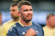 31 May 2025; Peter O’Mahony of Munster before the United Rugby Championship quarter-final match between Hollywoodbets Sharks and Munster at Kings Park Stadium in Durban, South Africa. Photo by Shaun Roy/Sportsfile