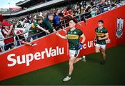 31 May 2025; Paudie Clifford and Mike Breen, right, of Kerry run out before the GAA Football All-Ireland Senior Championship Round 2 match between Cork and Kerry at SuperValu Páirc Uí Chaoimh in Cork. Photo by David Fitzgerald/Sportsfile