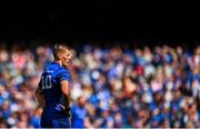 31 May 2025; Sam Prendergast of Leinster during the United Rugby Championship quarter-final match between Leinster and Scarlets at the Aviva Stadium in Dublin. Photo by Tyler Miller/Sportsfile