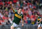 31 May 2025; David Clifford of Kerry celebrates after scoring his side's first goal during the GAA Football All-Ireland Senior Championship Round 2 match between Cork and Kerry at SuperValu Páirc Uí Chaoimh in Cork. Photo by David Fitzgerald/Sportsfile
