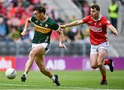 31 May 2025; David Clifford of Kerry shoots to score his side's first goal during the GAA Football All-Ireland Senior Championship Round 2 match between Cork and Kerry at SuperValu Páirc Uí Chaoimh in Cork. Photo by David Fitzgerald/Sportsfile