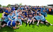 31 May 2025; The Tipperary players celebrate with the James Nowlan Cup after the oneills.com GAA Hurling All-Ireland U20 Championship final match between Kilkenny and Tipperary at UPMC Nowlan Park in Kilkenny. Photo by Ray McManus/Sportsfile