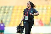 30 May 2025; Republic of Ireland performance nutritionist Olivia Patel before the UEFA Women's Nations League, League B match between Türkiye and Republic of Ireland at Esenler Stadium in Istanbul, Türkiye. Photo by Stephen McCarthy/Sportsfile