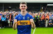 31 May 2025; Conor Martin of Tipperary celebrates after the oneills.com GAA Hurling All-Ireland U20 Championship final match between Kilkenny and Tipperary at UPMC Nowlan Park in Kilkenny. Photo by Ray McManus/Sportsfile