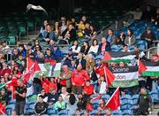 31 May 2025; Derry supporters during the Christy Ring Cup final match between Derry and London at Croke Park in Dublin. Photo by Stephen Marken/Sportsfile