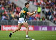 31 May 2025; David Clifford of Kerry celebrates a score during the GAA Football All-Ireland Senior Championship Round 2 match between Cork and Kerry at SuperValu Páirc Uí Chaoimh in Cork. Photo by David Fitzgerald/Sportsfile