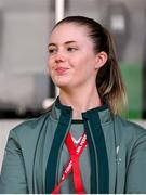 30 May 2025; Republic of Ireland social media coordinator Emma Clinton before the UEFA Women's Nations League, League B match between Türkiye and Republic of Ireland at Esenler Stadium in Istanbul, Türkiye. Photo by Stephen McCarthy/Sportsfile