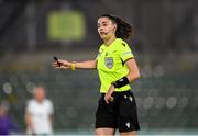 30 May 2025; Referee Kristina Georgieva during the UEFA Women's Nations League, League B match between Türkiye and Republic of Ireland at Esenler Stadium in Istanbul, Türkiye. Photo by Stephen McCarthy/Sportsfile