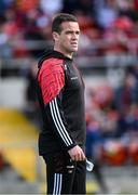 31 May 2025; Louth manager Ger Brennan ahead of the GAA Football All-Ireland Senior Championship Round 2 match between Down and Louth at Páirc Esler in Newry, Down. Photo by Daire Brennan/Sportsfile