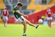 31 May 2025; David Clifford of Kerry kicks a two point score during the GAA Football All-Ireland Senior Championship Round 2 match between Cork and Kerry at SuperValu Páirc Uí Chaoimh in Cork. Photo by David Fitzgerald/Sportsfile