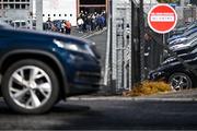 31 May 2025; Spectators queue to enter the ground before the GAA Football All-Ireland Senior Championship Round 2 match between Tyrone and Mayo at O'Neills Healy Park in Omagh, Tyrone. Photo by Piaras Ó Mídheach/Sportsfile