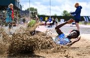 31 May 2025; / competes in the / during the 123.ie All-Ireland Schools Track and Field Championships at Tullamore Harriers Athletics Club in Offaly. Photo by Shauna Clinton/Sportsfile