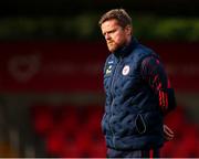 30 May 2025; Shelbourne manager Damien Duff before the SSE Airtricity Men's Premier Division match between Cork City and Shelbourne at Turner's Cross in Cork. Photo by Michael P Ryan/Sportsfile