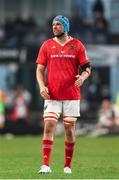 31 May 2025; Munster captain Tadhg Beirne during the United Rugby Championship quarter-final match between Hollywoodbets Sharks and Munster at Kings Park Stadium in Durban, South Africa. Photo by Shaun Roy/Sportsfile
