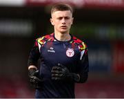 30 May 2025; Shelbourne goalkeeper Ali Topcu before the SSE Airtricity Men's Premier Division match between Cork City and Shelbourne at Turner's Cross in Cork. Photo by Michael P Ryan/Sportsfile