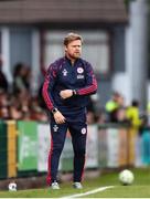 30 May 2025; Shelbourne manager Damien Duff during the SSE Airtricity Men's Premier Division match between Cork City and Shelbourne at Turner's Cross in Cork. Photo by Michael P Ryan/Sportsfile
