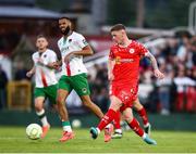 30 May 2025; Kameron Ledwidge of Shelbourne during the SSE Airtricity Men's Premier Division match between Cork City and Shelbourne at Turner's Cross in Cork. Photo by Michael P Ryan/Sportsfile
