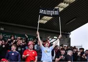 30 May 2025; Shelbourne supporters during the SSE Airtricity Men's Premier Division match between Cork City and Shelbourne at Turner's Cross in Cork. Photo by Michael P Ryan/Sportsfile