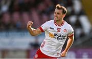 31 May 2025; Darragh Canavan of Tyrone celebrates scoring his side's first goal during the GAA Football All-Ireland Senior Championship Round 2 match between Tyrone and Mayo at O'Neills Healy Park in Omagh, Tyrone. Photo by Piaras Ó Mídheach/Sportsfile