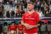 31 May 2025; Peter O’Mahony of Munster looks on dejected after Hollywoodbets Sharks beat Munster in the kick off to qualify for the semi-finals during the United Rugby Championship quarter-final match between Hollywoodbets Sharks and Munster at Kings Park Stadium in Durban, South Africa. Photo by Shaun Roy/Sportsfile