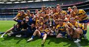 31 May 2025; Roscommon players celebrate after their side's victory in the Nickey Rackard Cup final match between Mayo and Roscommon at Croke Park in Dublin. Photo by Stephen Marken/Sportsfile