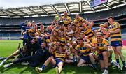 31 May 2025; Roscommon players celebrate after their side's victory in the Nickey Rackard Cup final match between Mayo and Roscommon at Croke Park in Dublin. Photo by Stephen Marken/Sportsfile