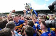 31 May 2025; Tipperary players celebrate after the oneills.com GAA Hurling All-Ireland U20 Championship final match between Kilkenny and Tipperary at UPMC Nowlan Park in Kilkenny. Photo by Ray McManus/Sportsfile