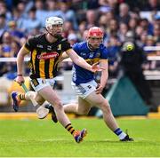 31 May 2025; Michael Brennan of Kilkenny in action against Cathal English  of Tipperary  during the oneills.com GAA Hurling All-Ireland U20 Championship final match between Kilkenny and Tipperary at UPMC Nowlan Park in Kilkenny. Photo by Ray McManus/Sportsfile