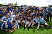 31 May 2025; Tipperary players, including the captain Sam O'Farrell, celebrate after the oneills.com GAA Hurling All-Ireland U20 Championship final match between Kilkenny and Tipperary at UPMC Nowlan Park in Kilkenny. Photo by Ray McManus/Sportsfile