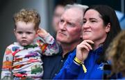 31 May 2025; Leinster legend Hannah O'Connor with family before being introduced to the crowd at half-time in the United Rugby Championship quarter-final match between Leinster and Scarlets at the Aviva Stadium in Dublin. Photo by Brendan Moran/Sportsfile