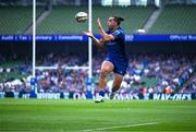 31 May 2025; James Lowe of Leinster during the United Rugby Championship quarter-final match between Leinster and Scarlets at the Aviva Stadium in Dublin. Photo by Brendan Moran/Sportsfile