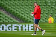 31 May 2025; Scarlets defence coach Jared Payne before the United Rugby Championship quarter-final match between Leinster and Scarlets at the Aviva Stadium in Dublin. Photo by Brendan Moran/Sportsfile