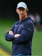 31 May 2025; Leinster head coach Leo Cullen before the United Rugby Championship quarter-final match between Leinster and Scarlets at the Aviva Stadium in Dublin. Photo by Brendan Moran/Sportsfile